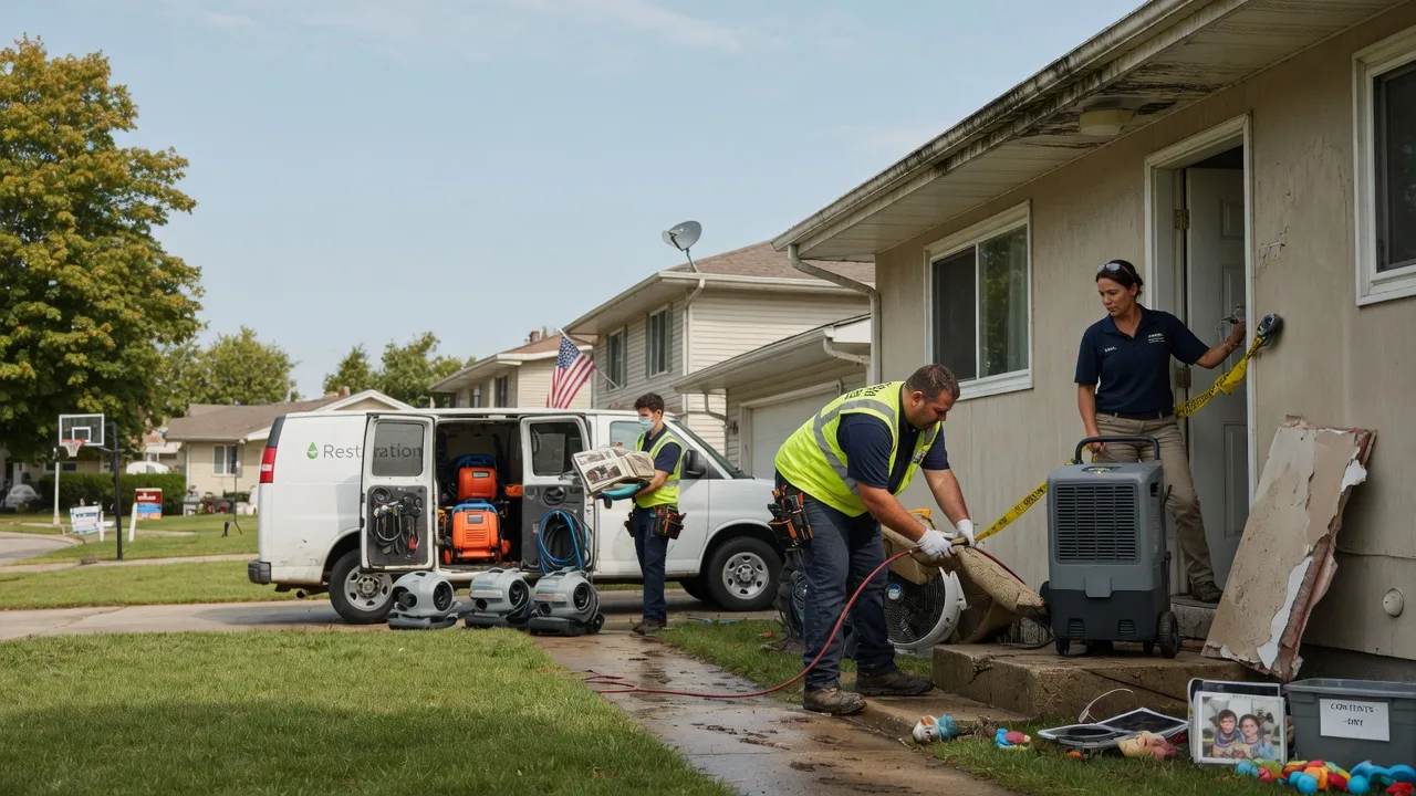 Water Damage Restoration in Middletown, IL near me